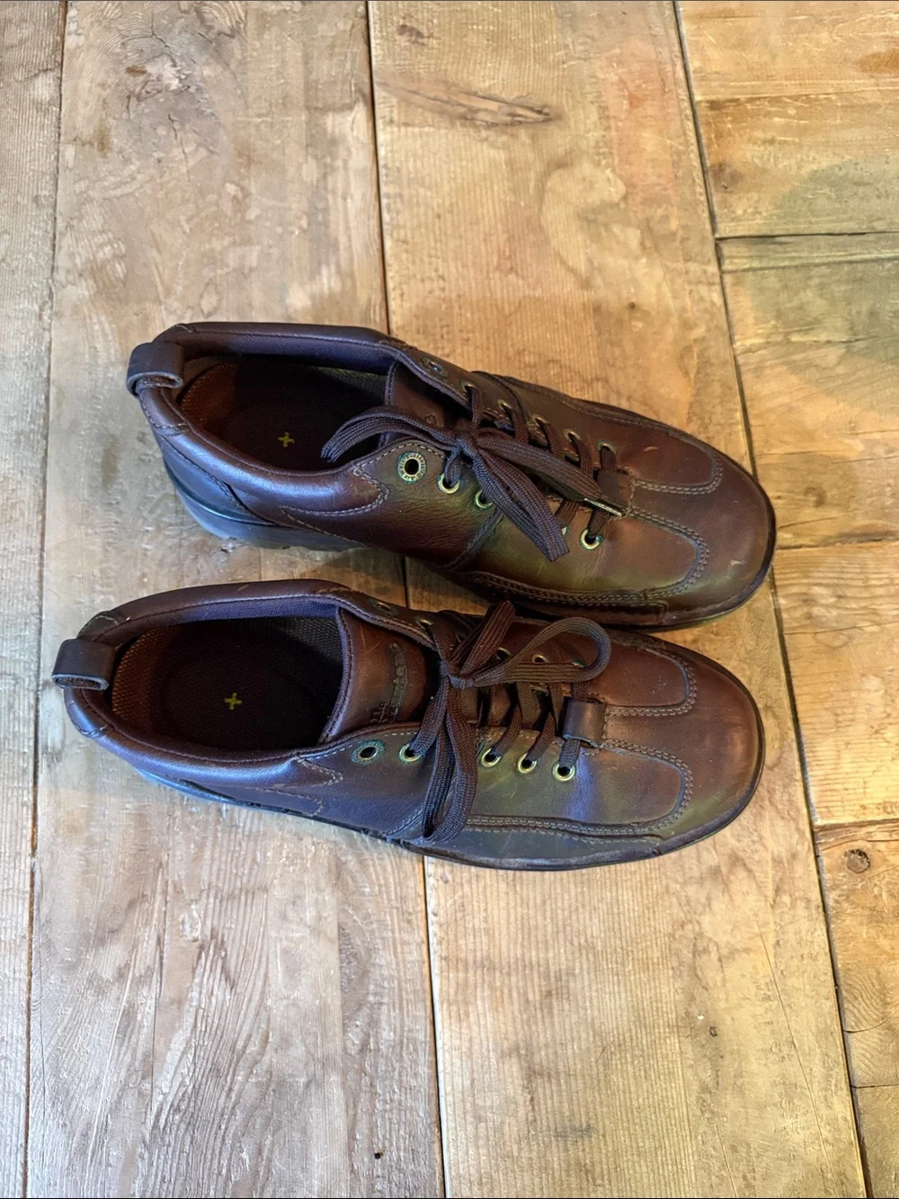 Dr. Martens Brown Leather Lace-Up Oxfords